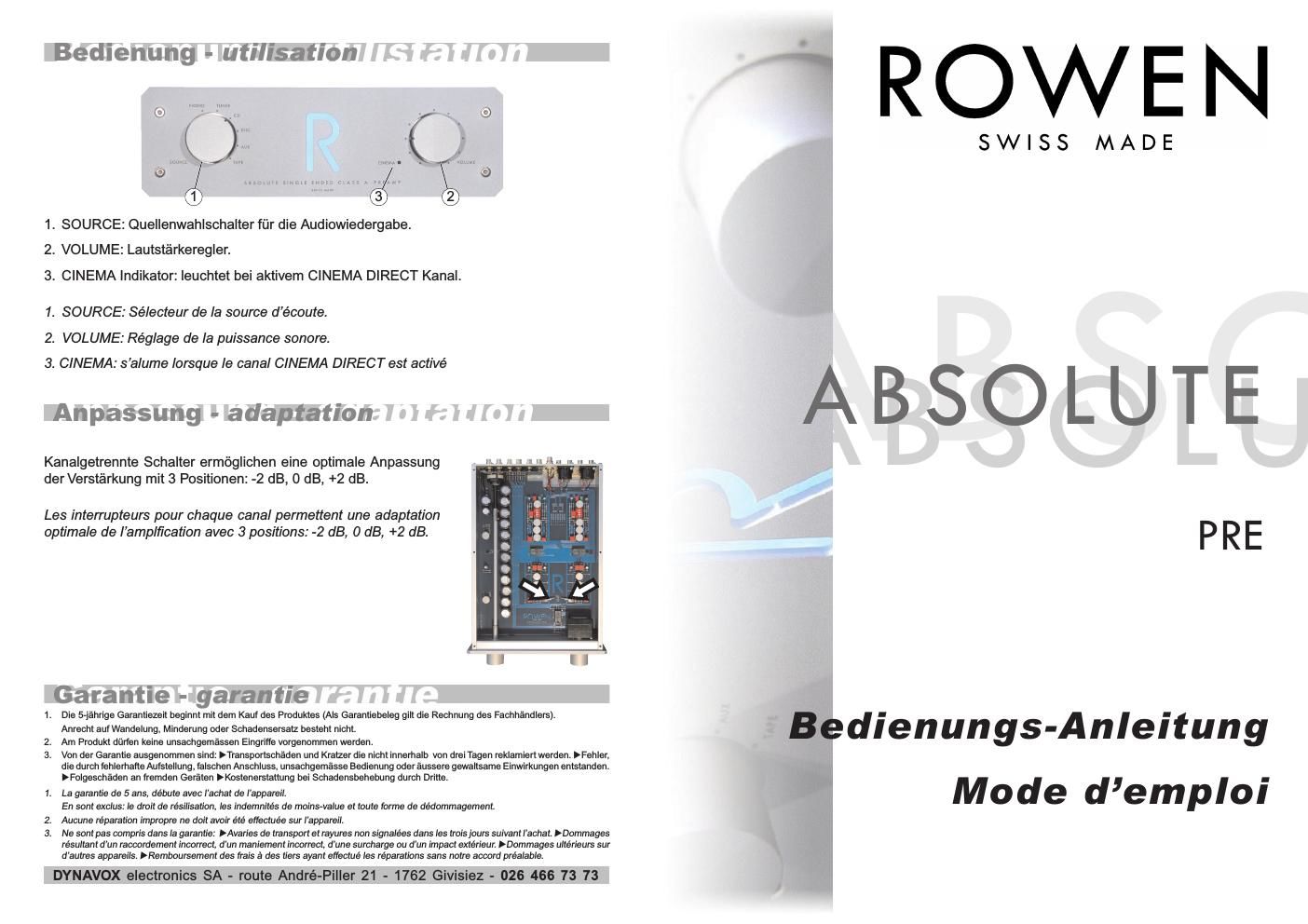 rowen absolute pre brochure