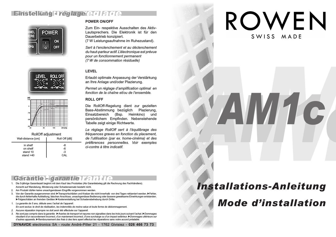 rowen am 1 c brochure