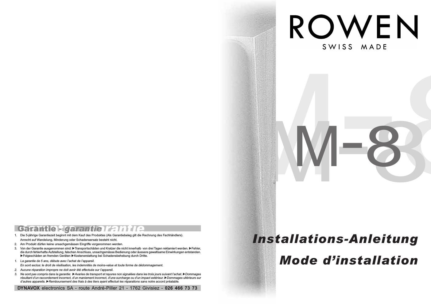 rowen m 8 brochure