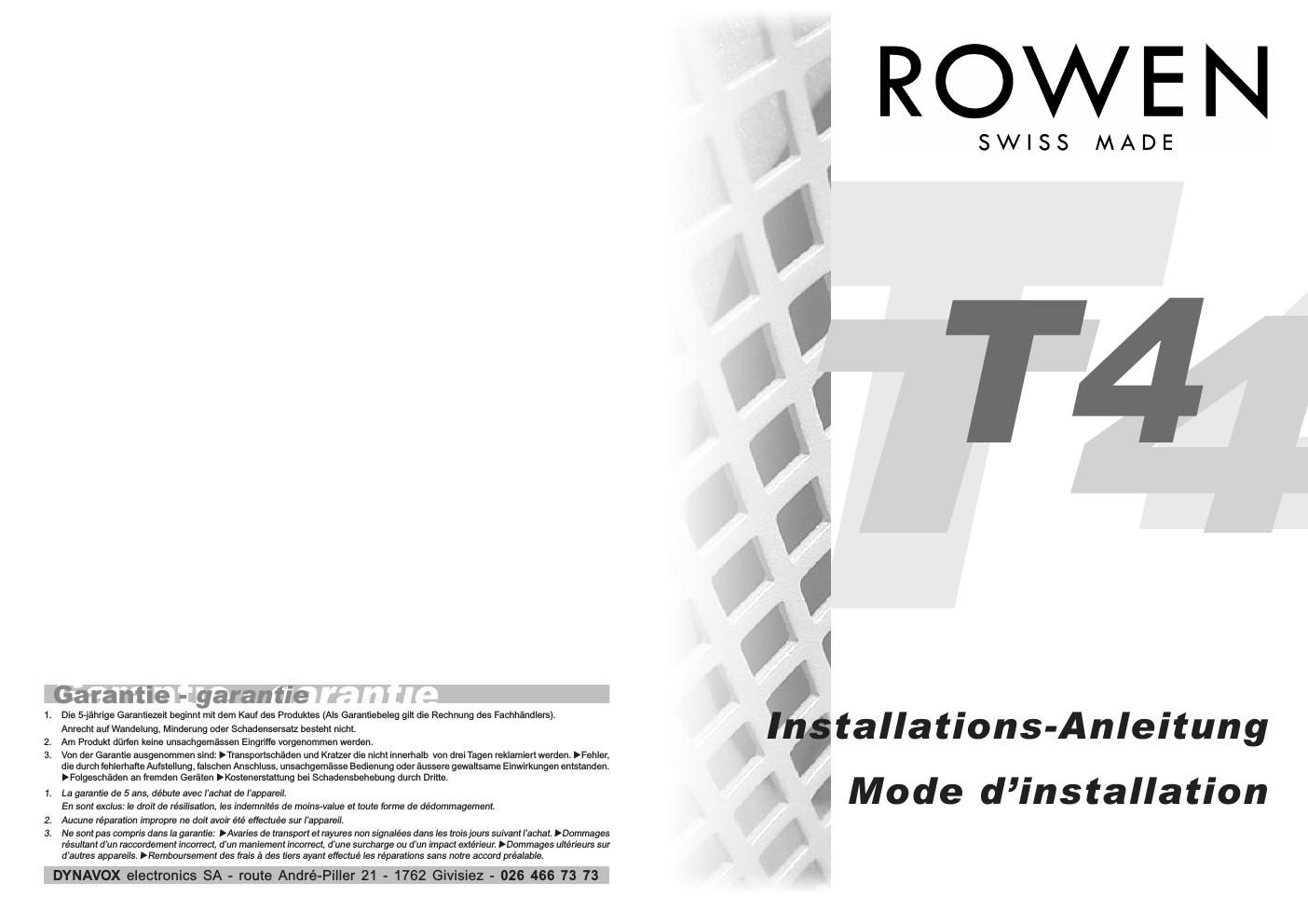 rowen t 4 brochure