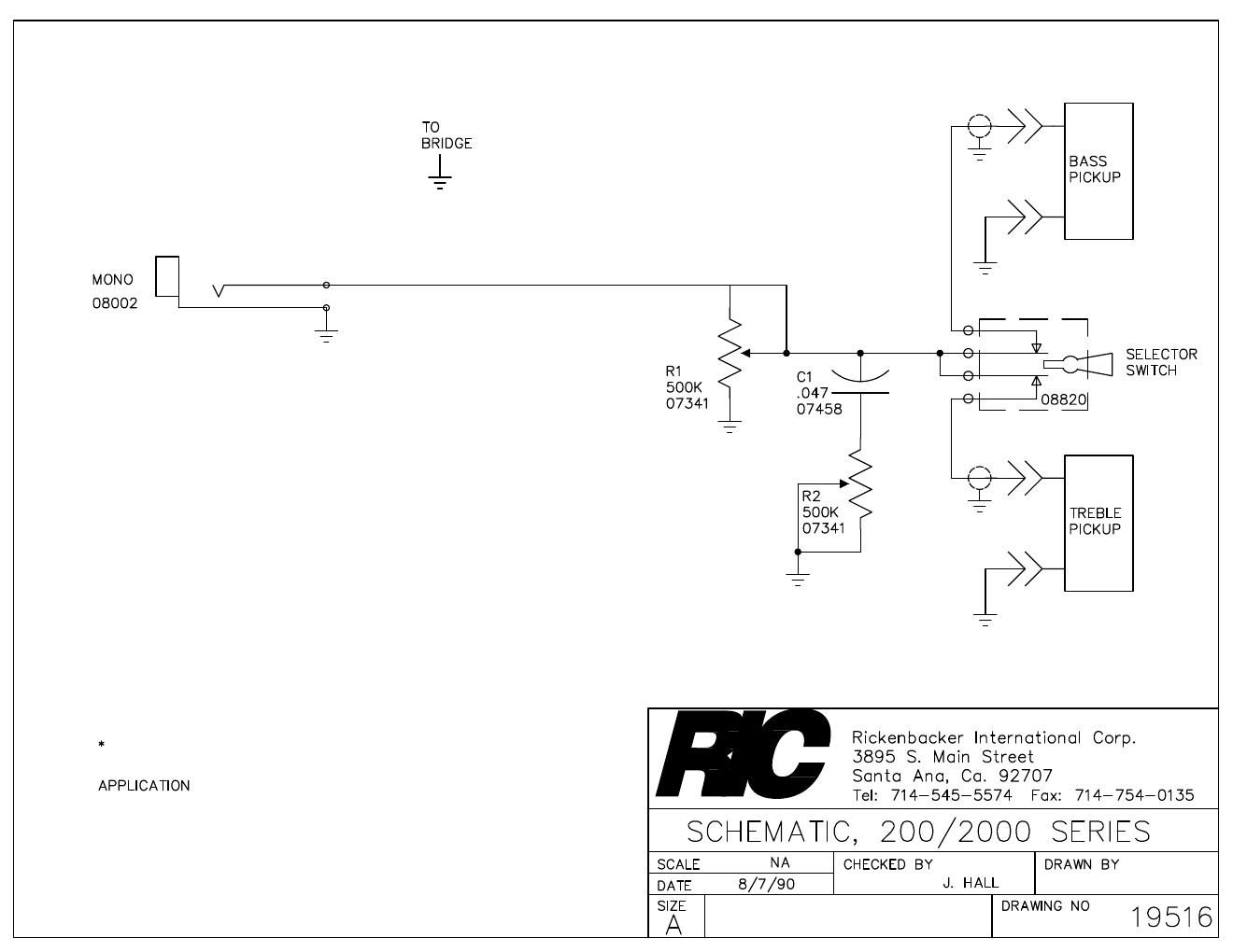 rickenbacker 200 2000 series wiring diagram