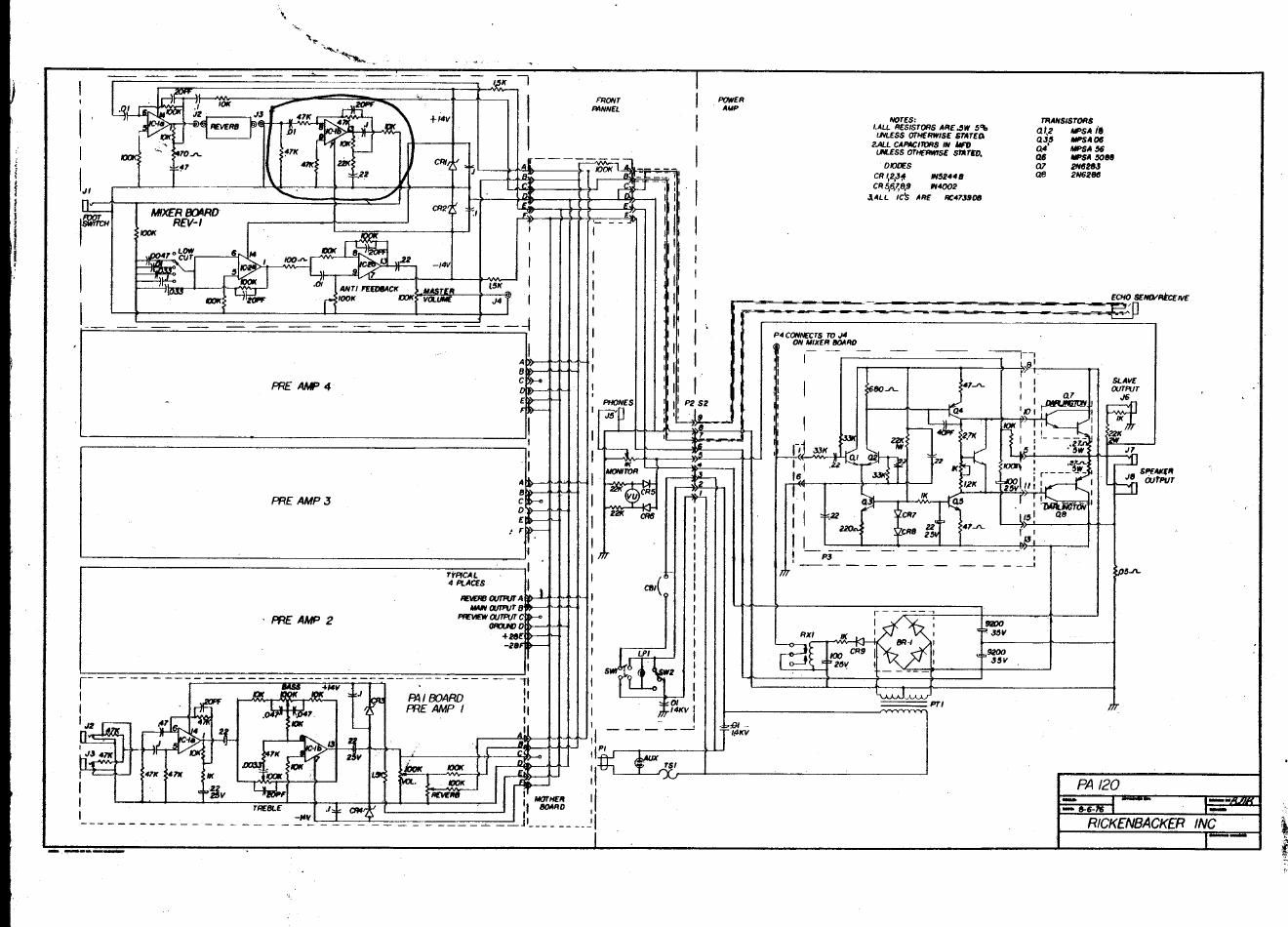 rickenbacker pa 120 schematics