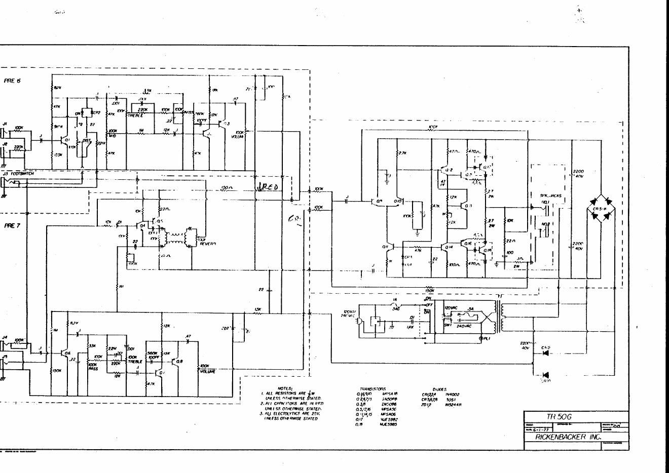 rickenbacker tr 50g schematics