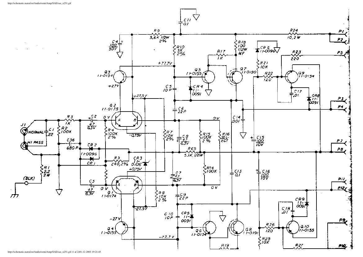 sae x 25 a schematic