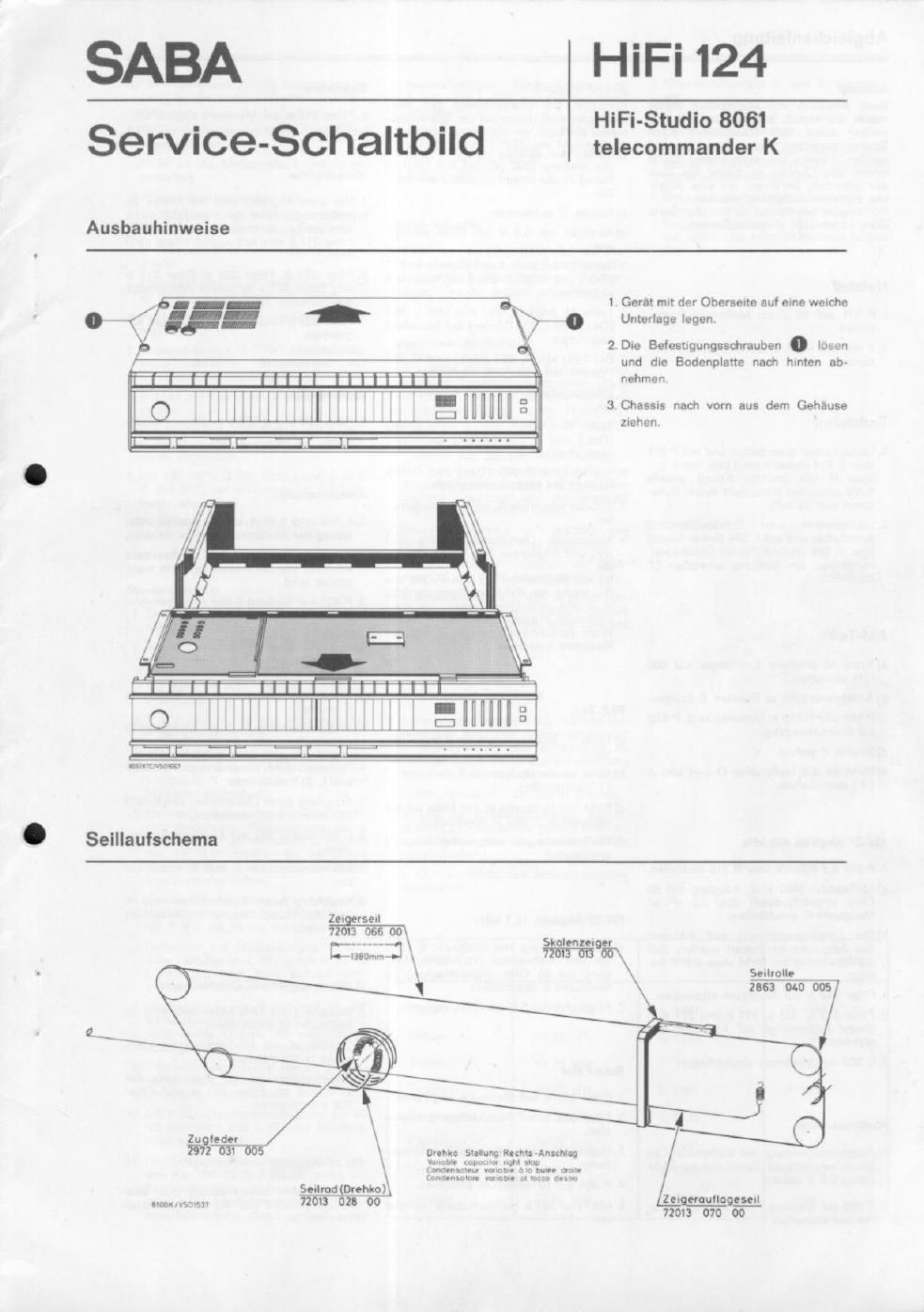 saba 8061 service manual