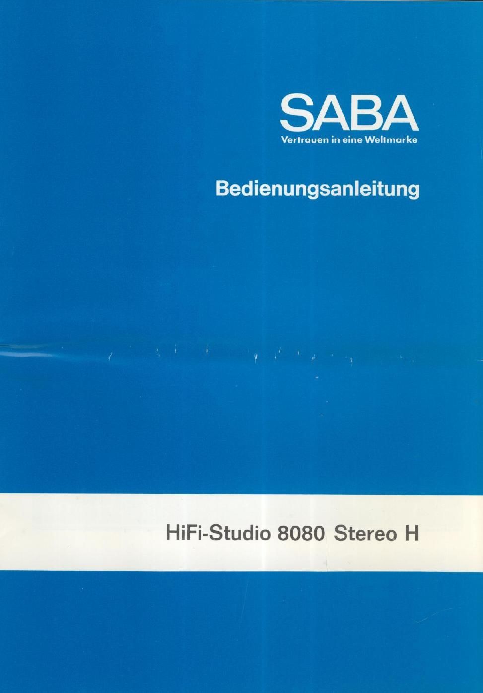 saba 8080 bedienungsanleitung