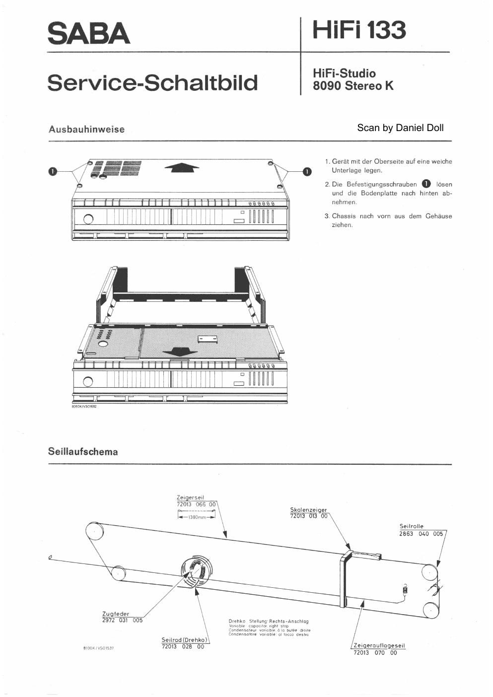 saba 8090 service manual