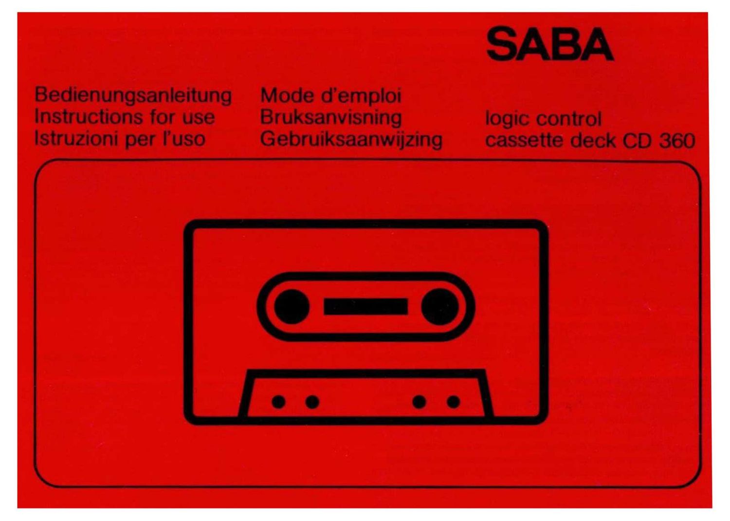 saba cd 360 owners manual