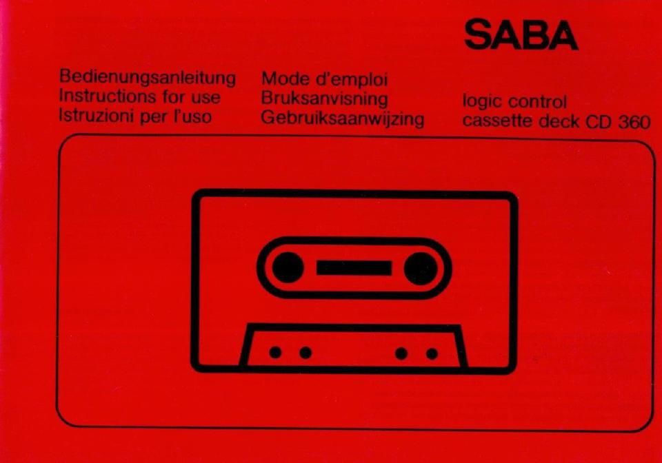 saba cd 360 owners manual 2