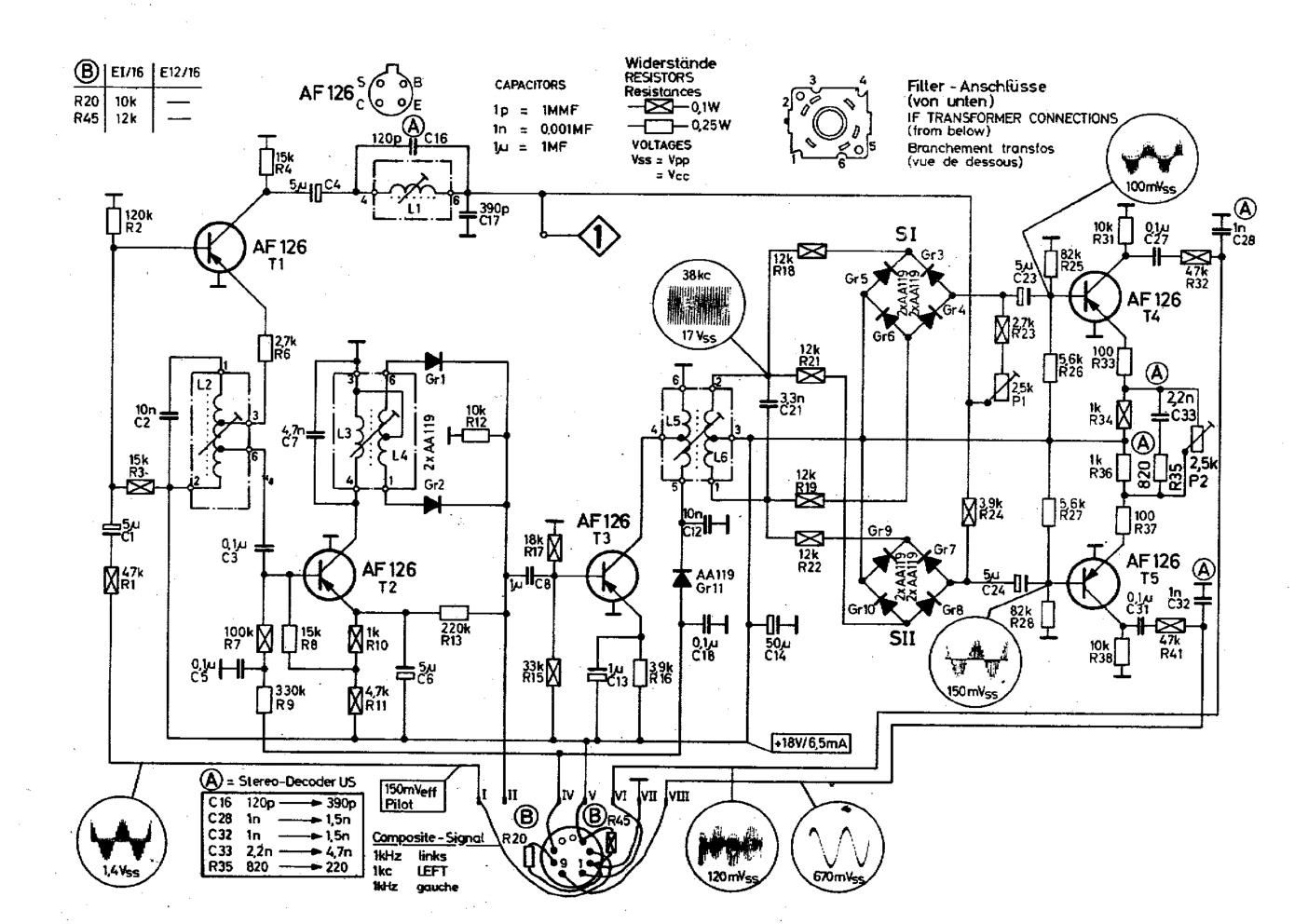 saba ei 16 stereo decoder schematic