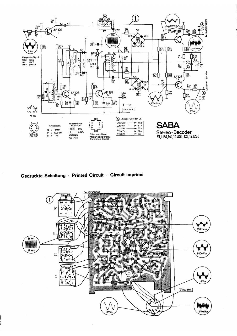 saba ei usi 14usi 12i 12usi stereo decoder schematic