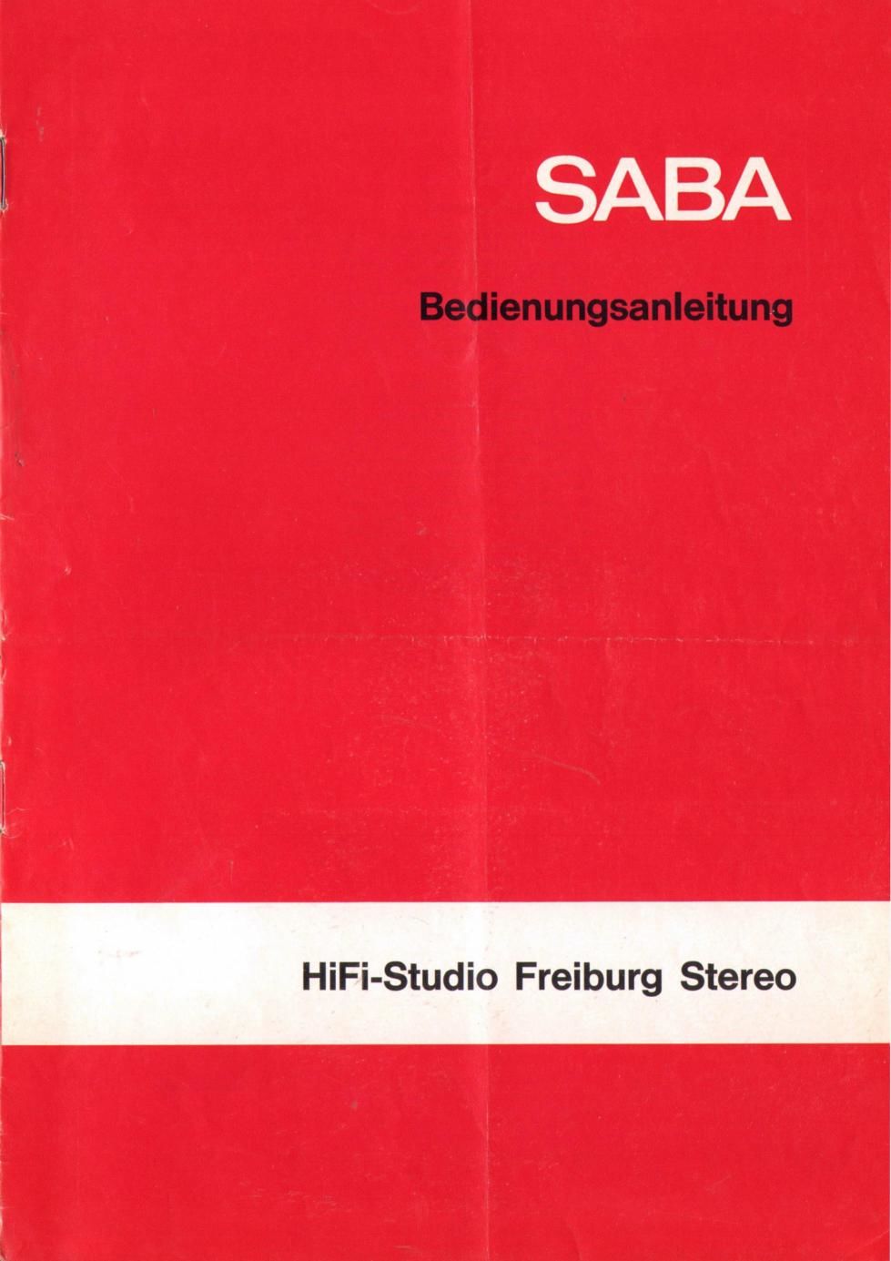 saba hifi studio freiburg stereo bedienungsanleitung