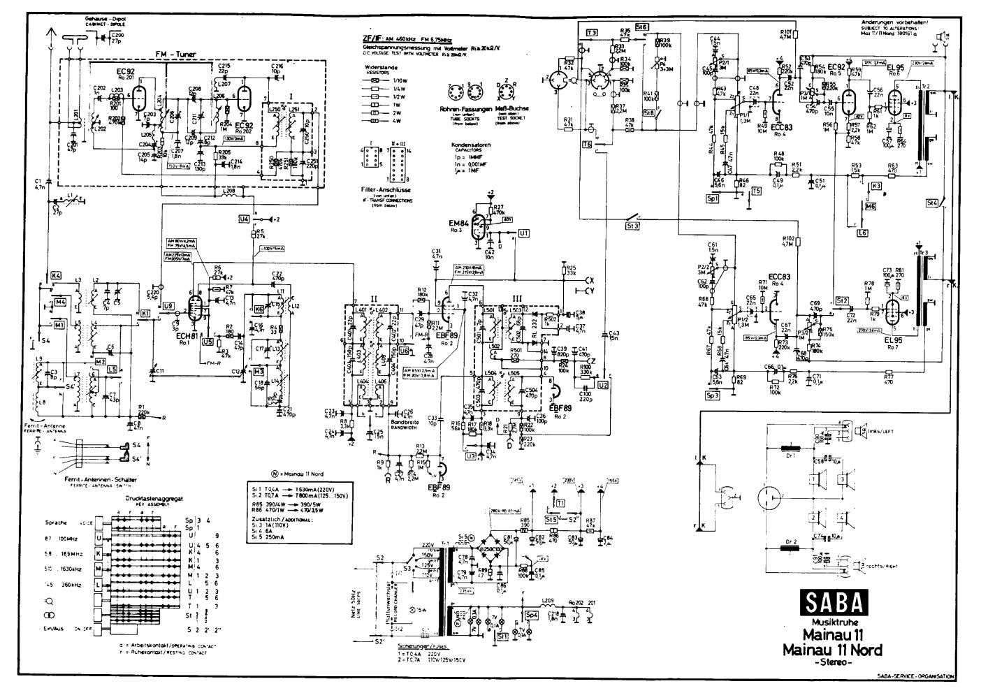 saba mainau 11 schematic