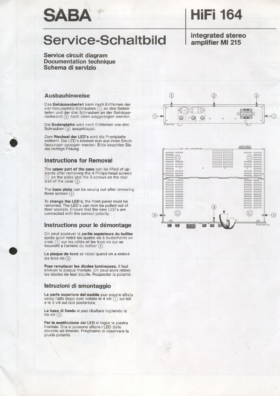 saba mi 215 service manual 2