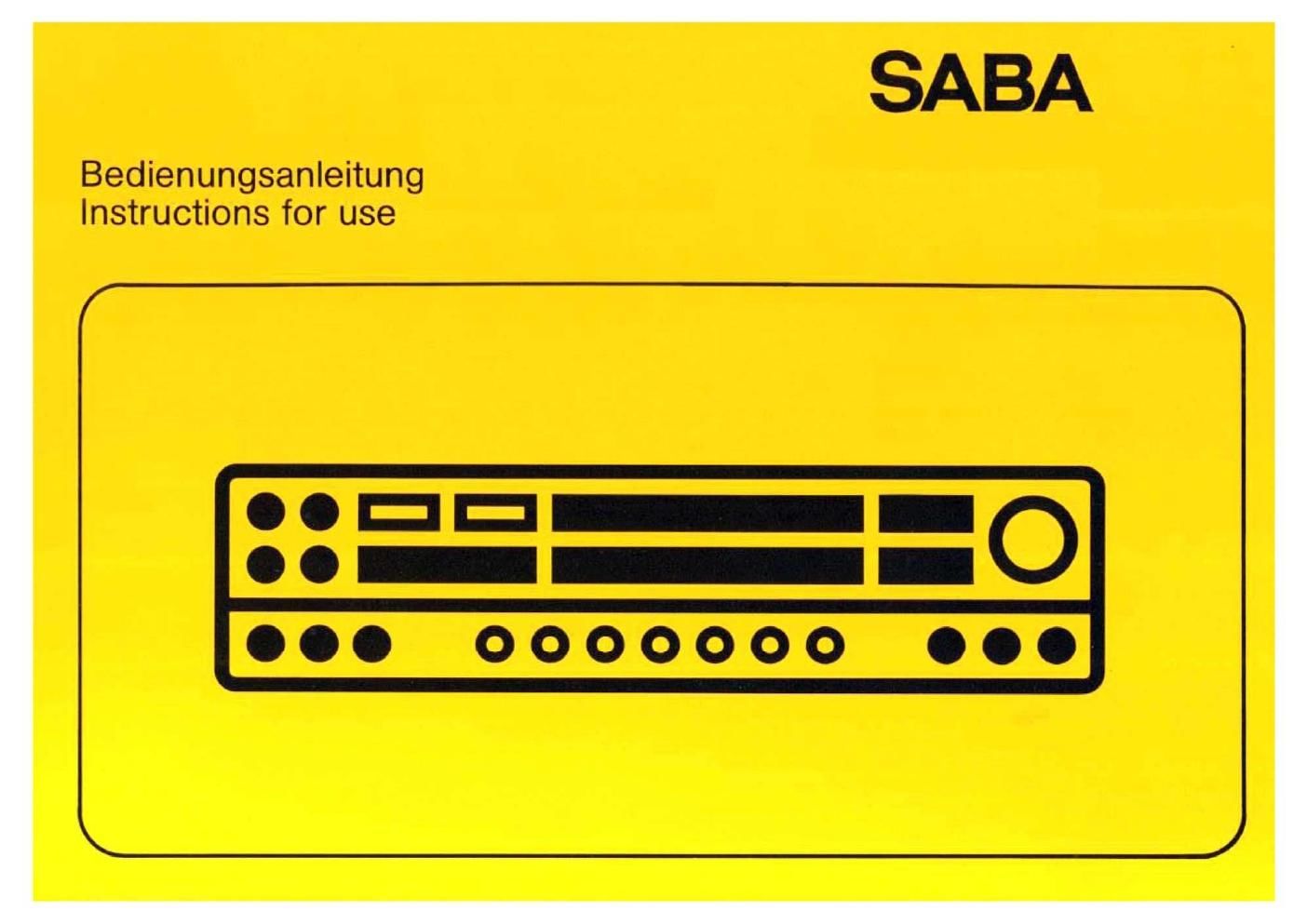 saba mt 201 owners manual 2