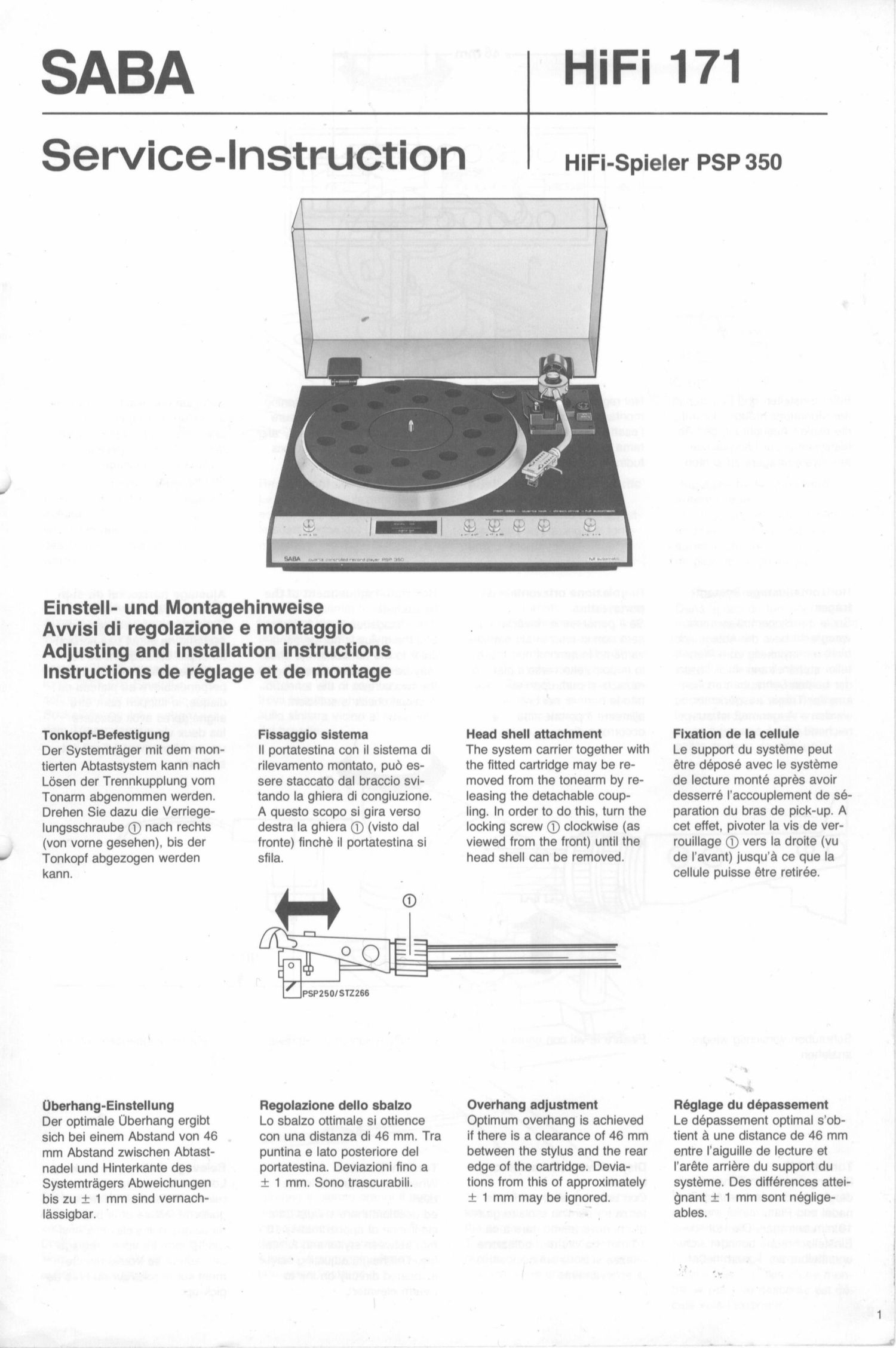 saba psp 350 service manual 2