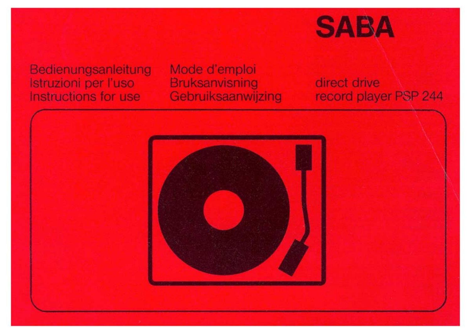 saba psp 44 owners manual