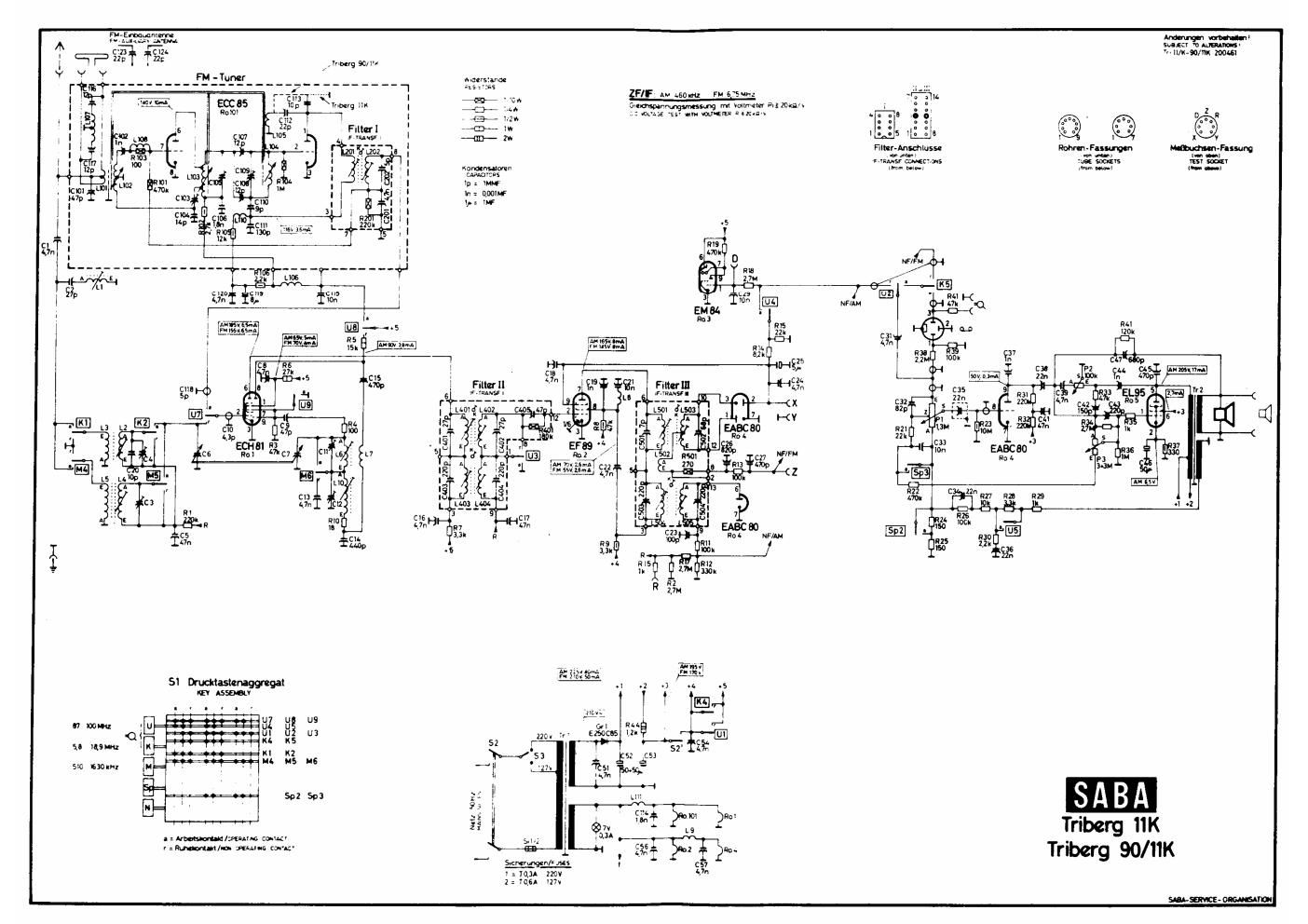 saba triberg 11k schematic