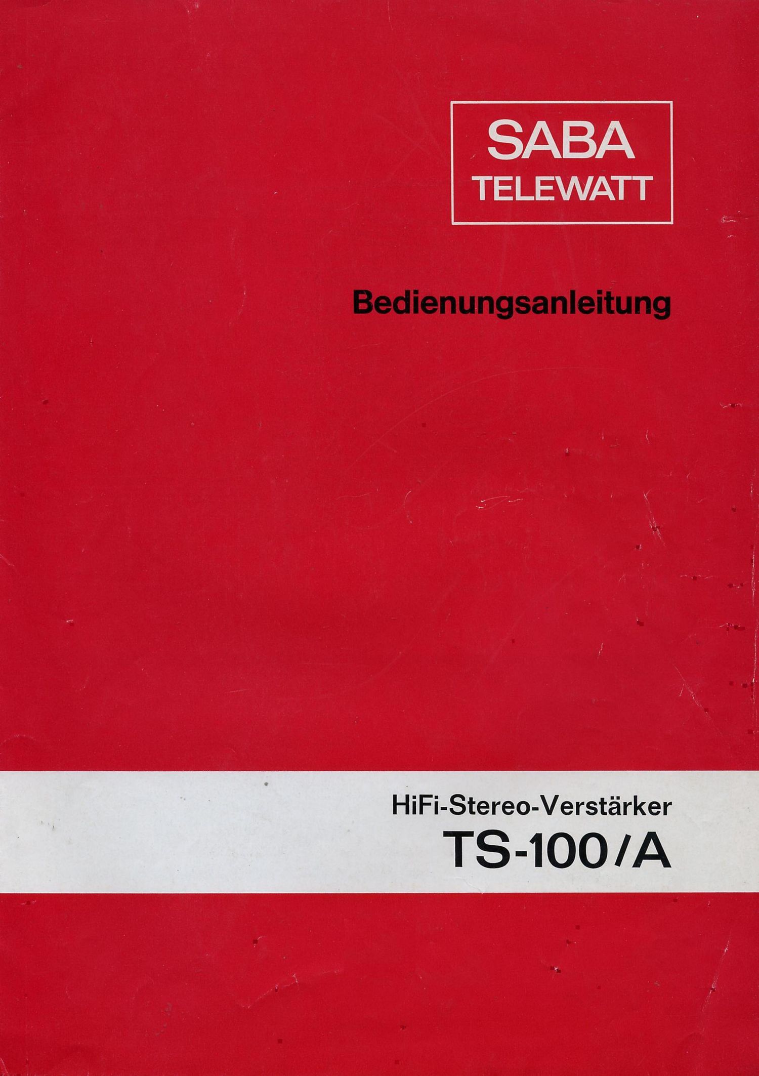 saba ts 100 a bedienungsanleitung