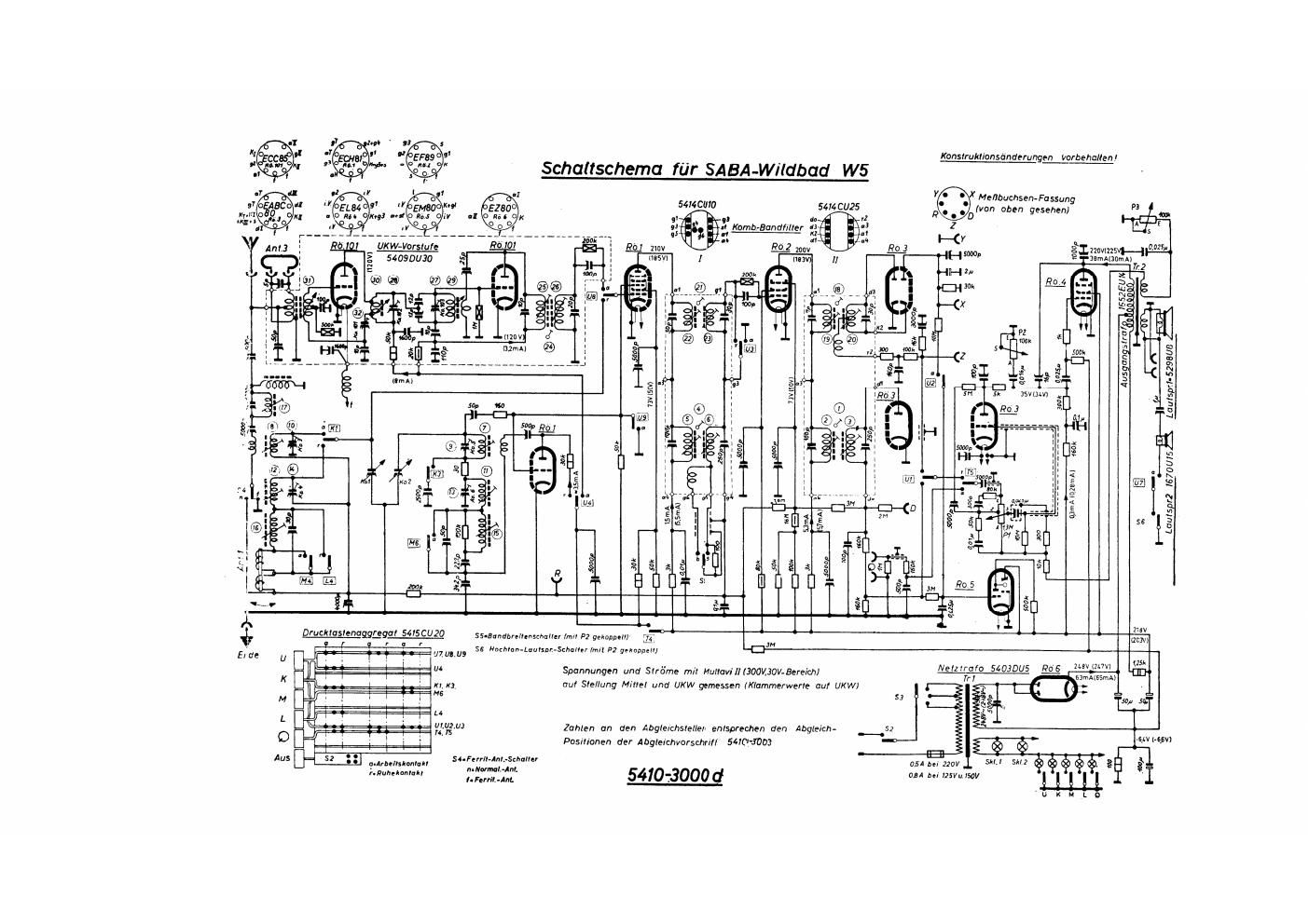 saba wildbad w5 schematic