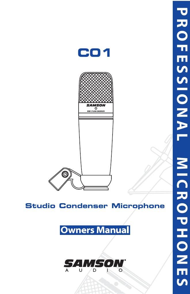 Samson CO1 Owners Manual