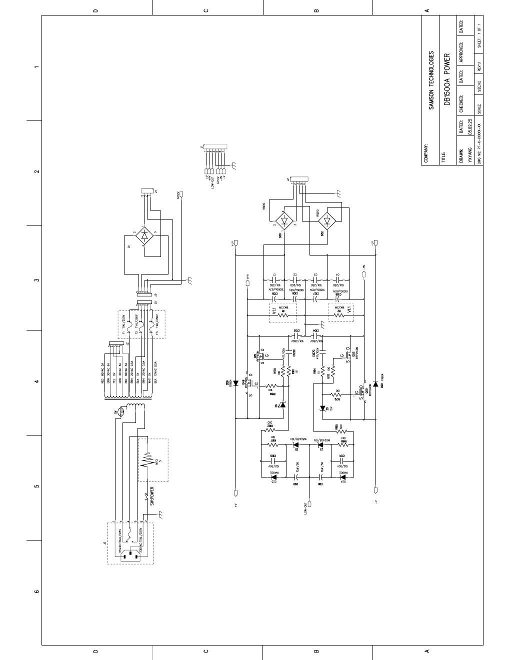 samson db1500 a schematics