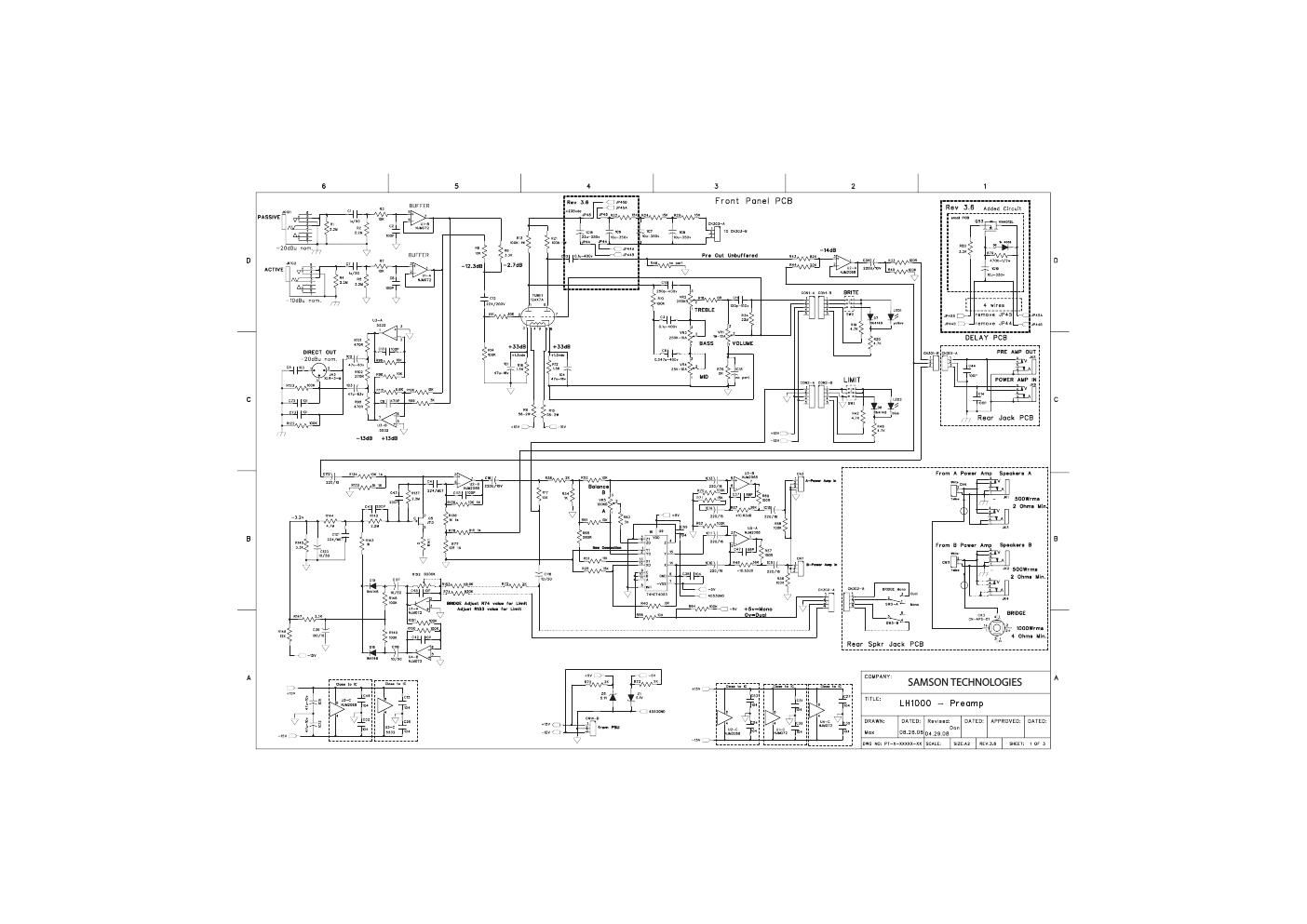 Samson lh 1000 bass amp schematics