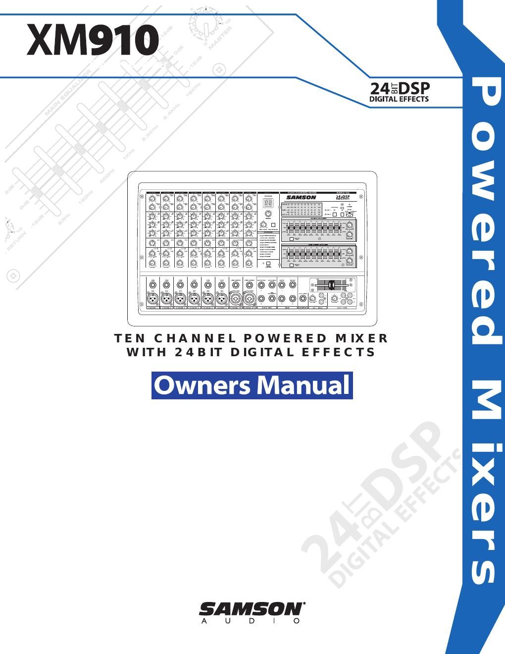 samson xm910 manual schematics