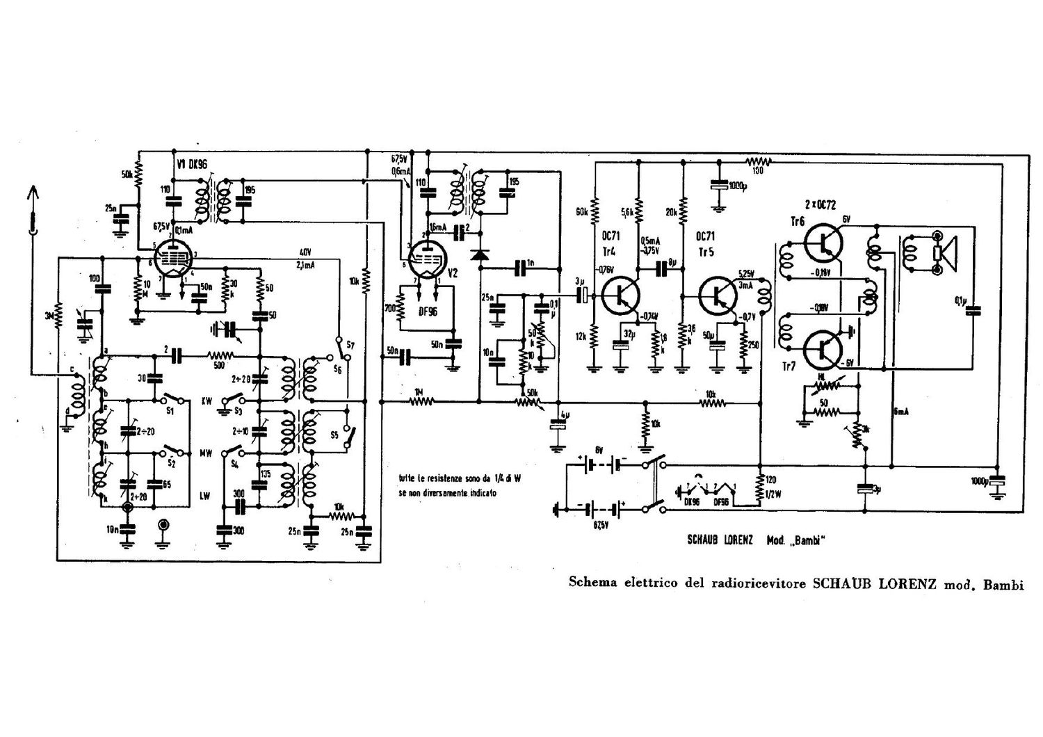 Schaub Lorenz Bambi Schematic