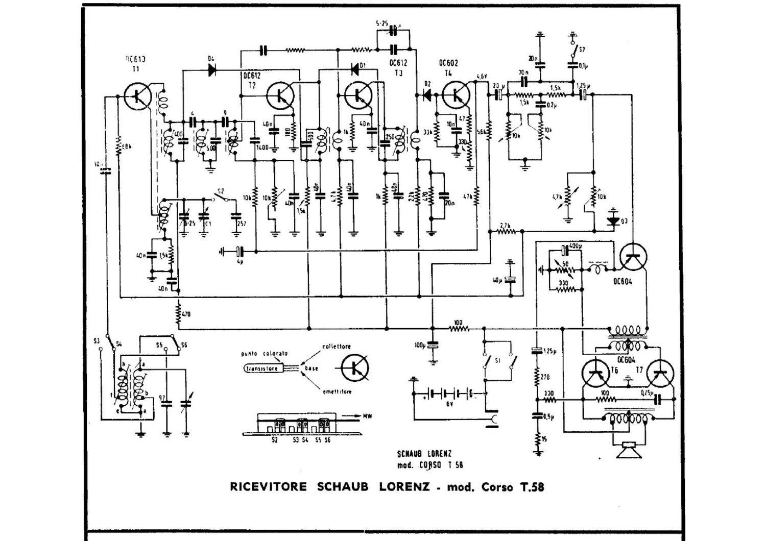 Schaub Lorenz Corso T58 Schematic