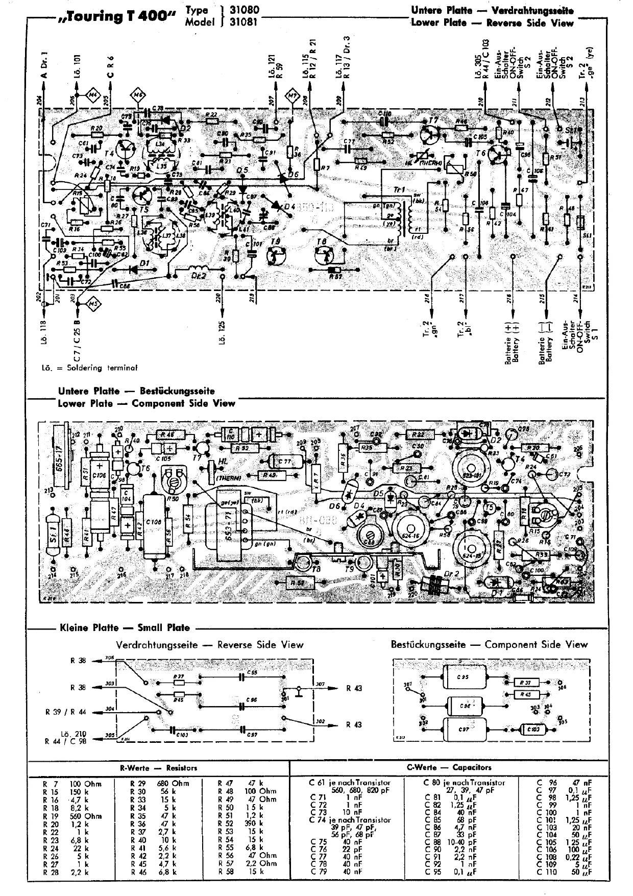 Schaub Lorenz Touring T400 Schematic