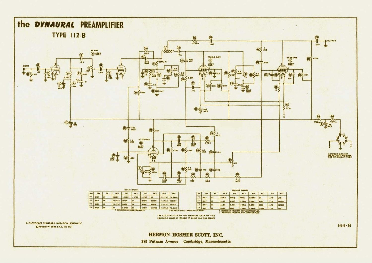 Scott 112B Schematic