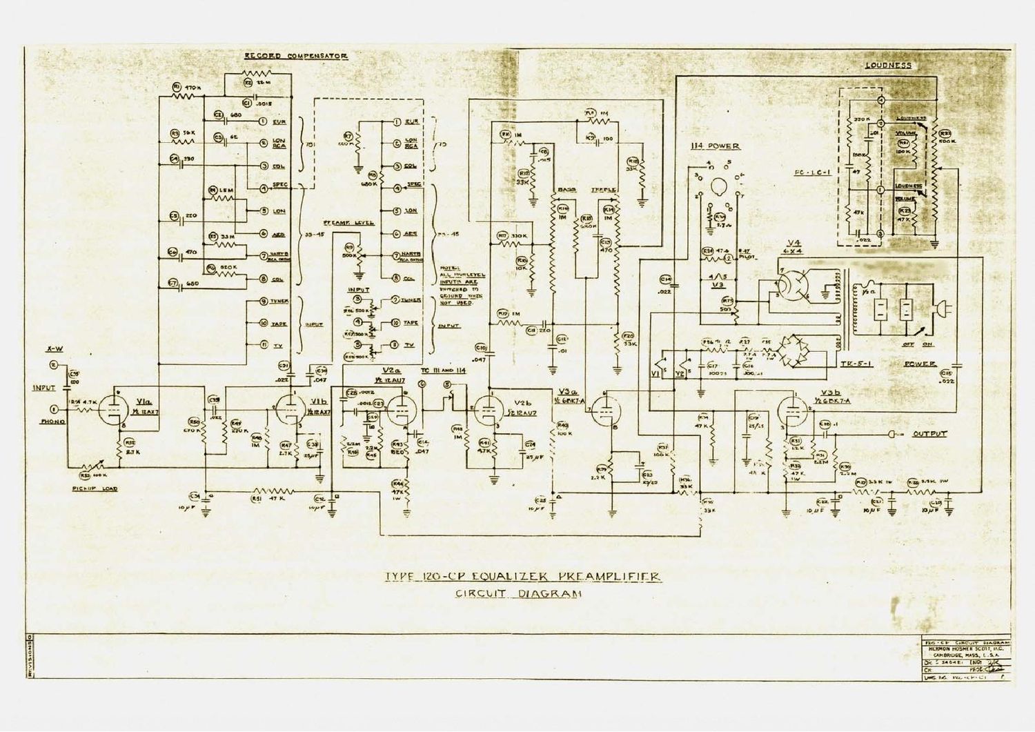 Scott 120CP Schematic