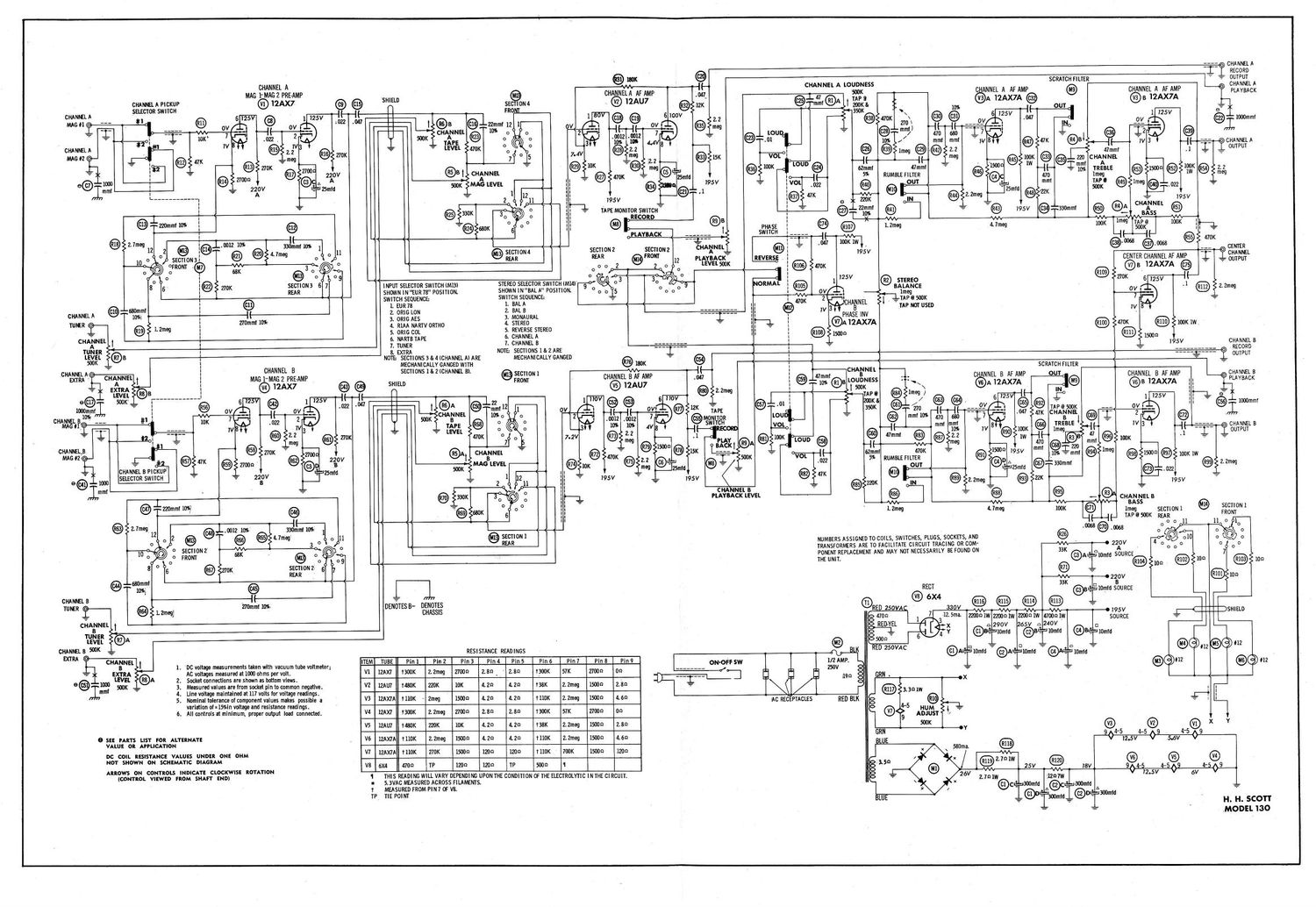 Scott 130 Schematic