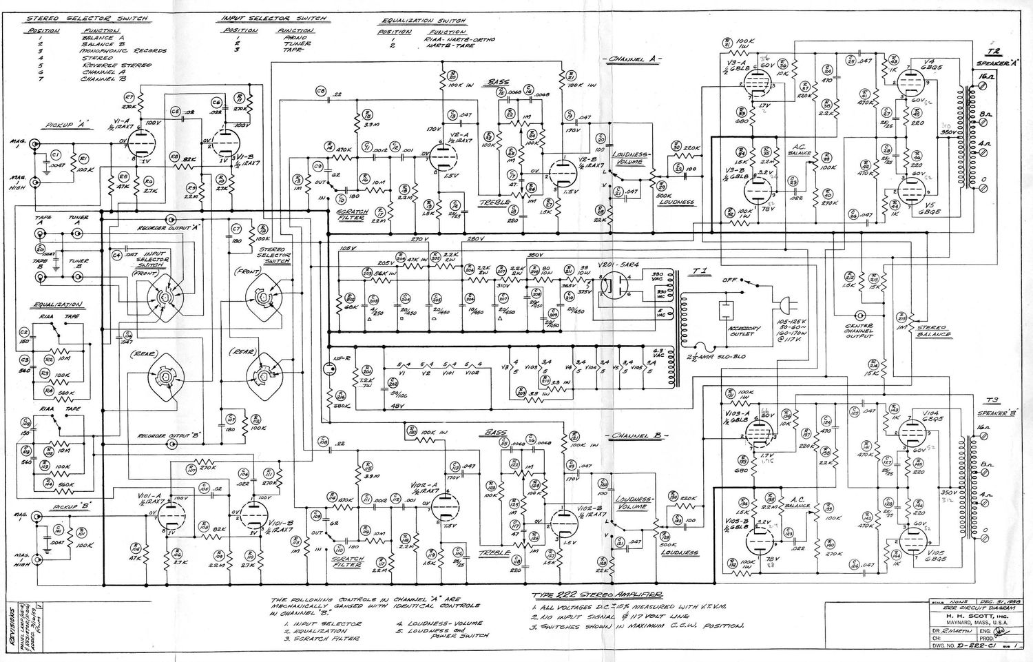 Scott 222 Schematic