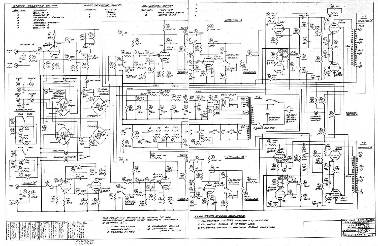 Scott 222B Schematic