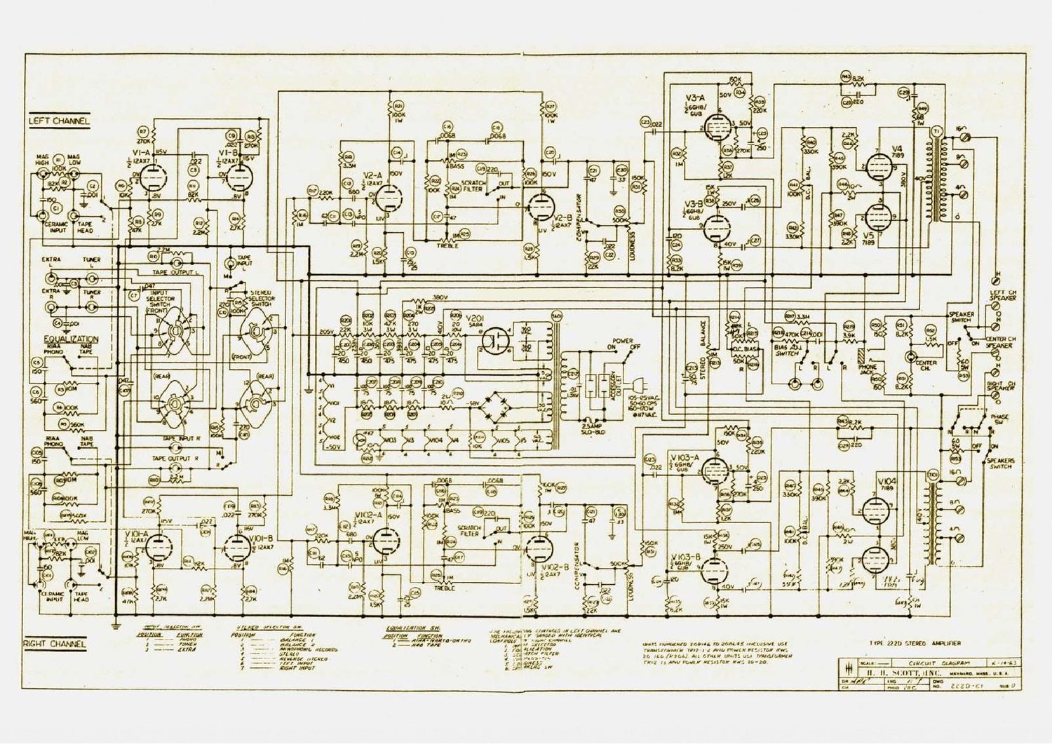 Scott 222D Schematic