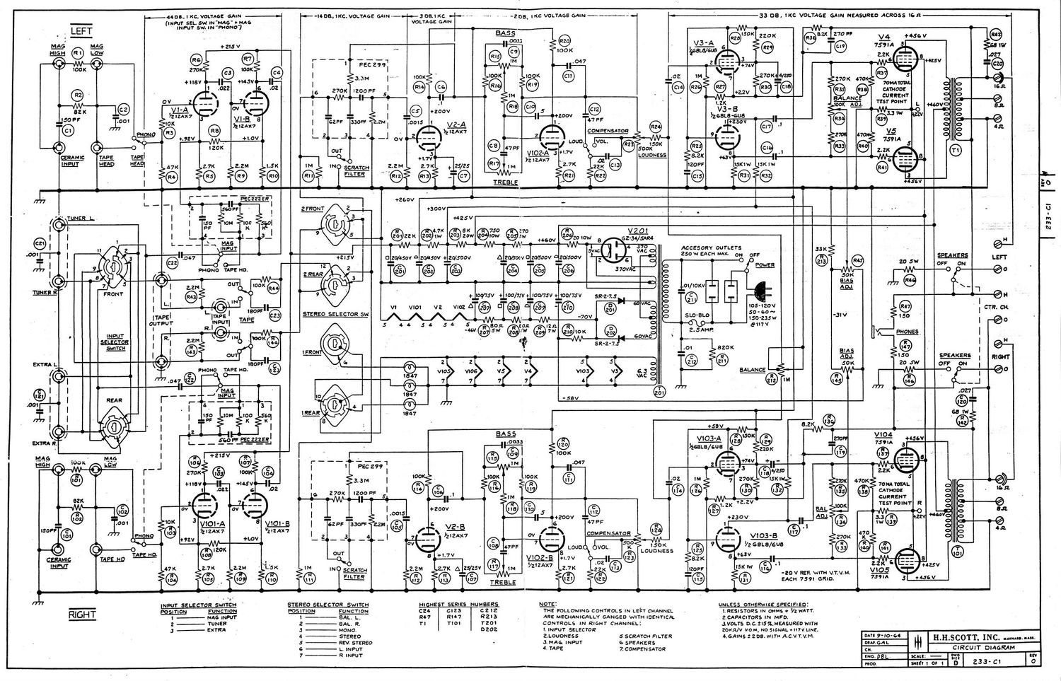 Scott 233 Schematic