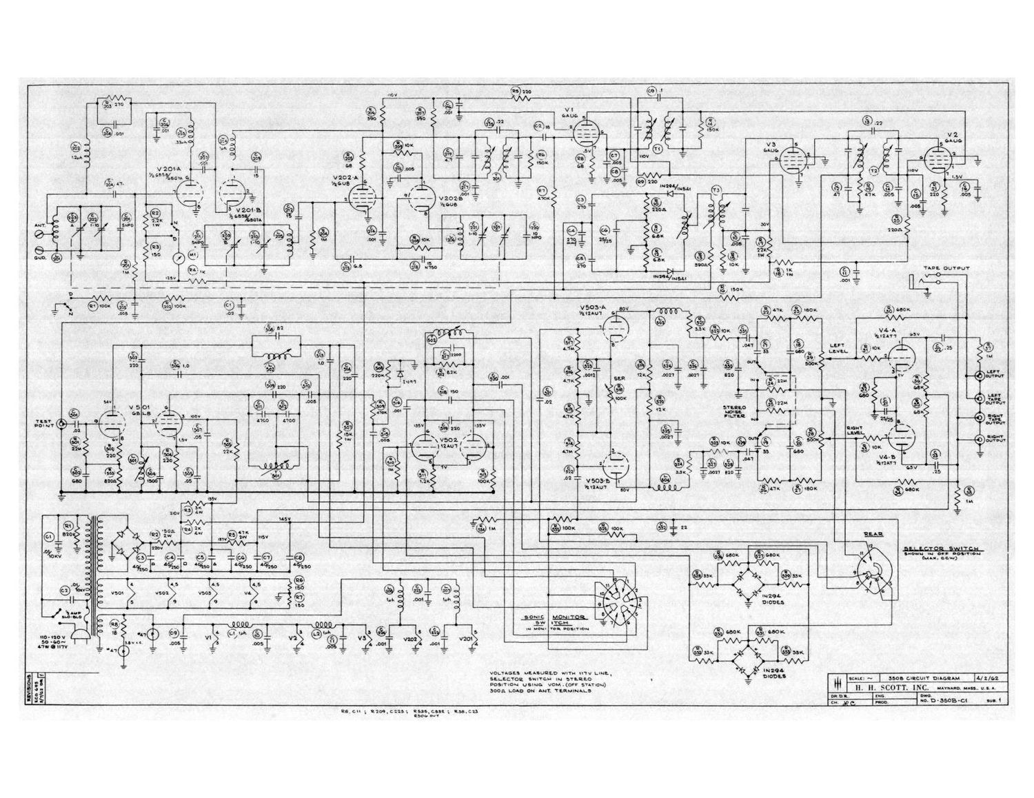 Scott 350B Schematic