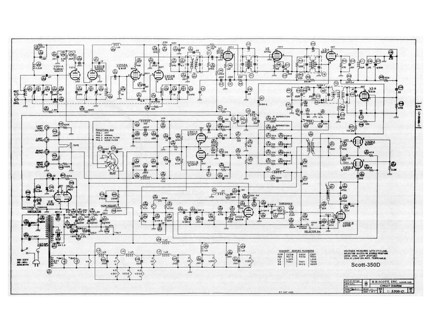 Scott 350D Schematic