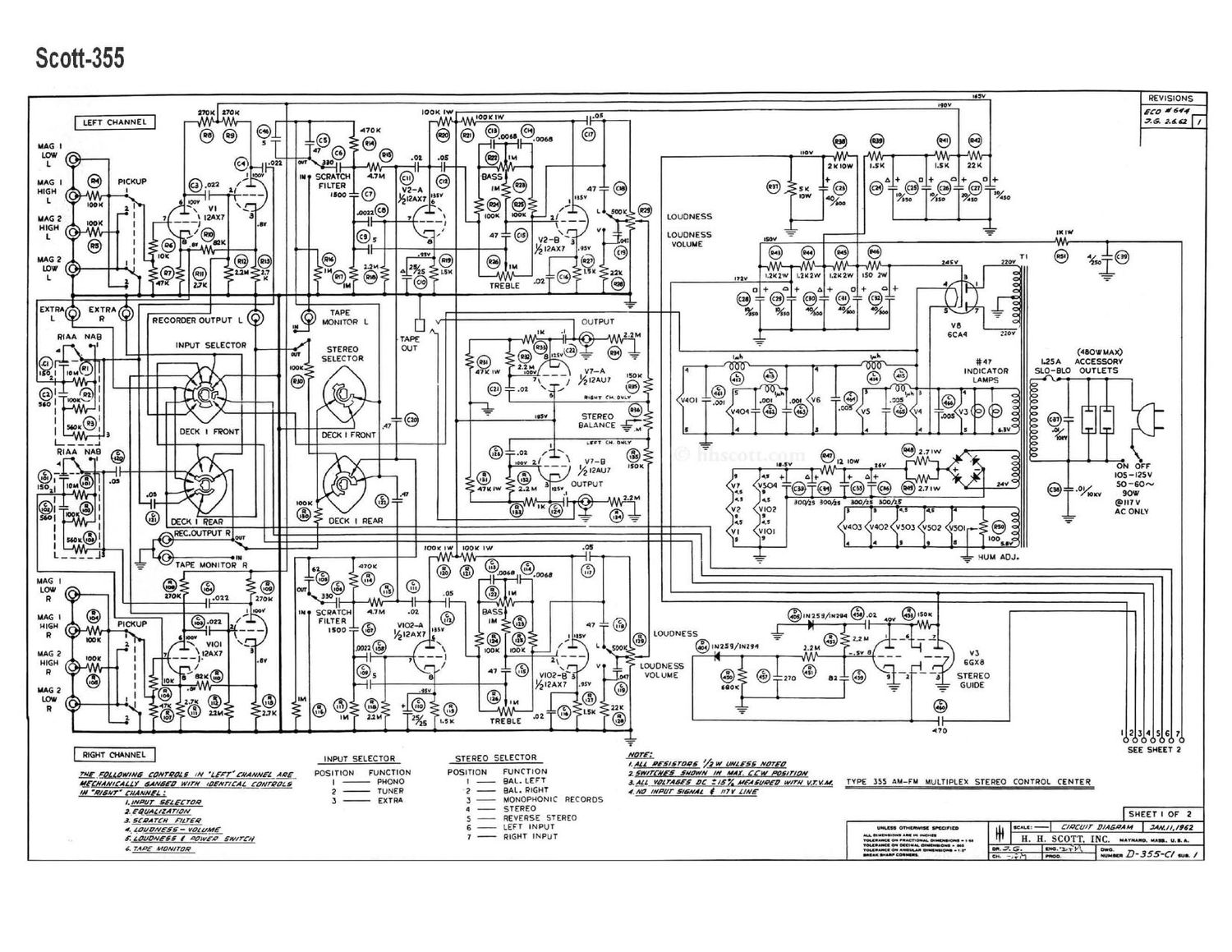 Scott 355 Schematic