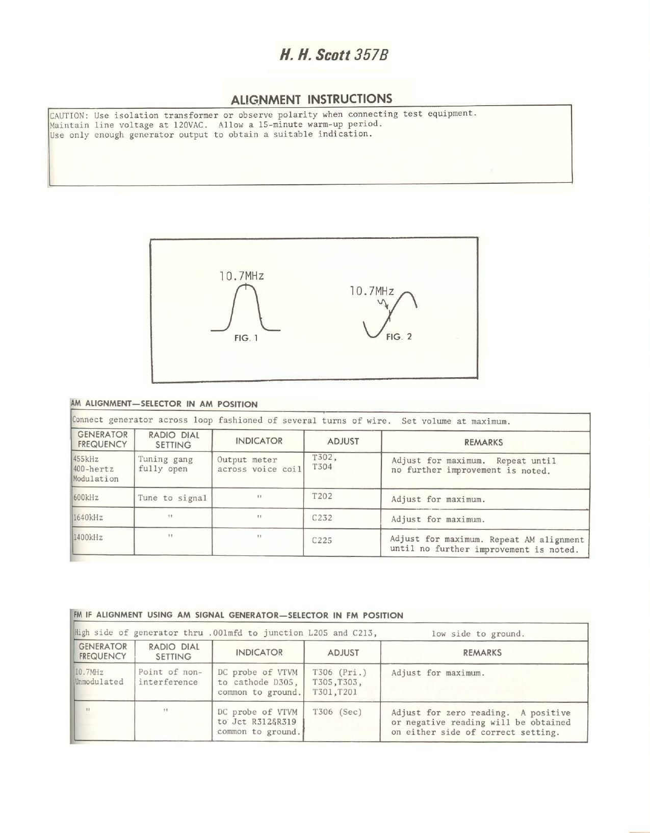 Scott 357 B Service Manual