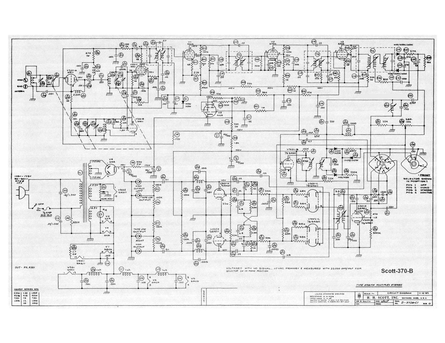 Scott 370B Schematic