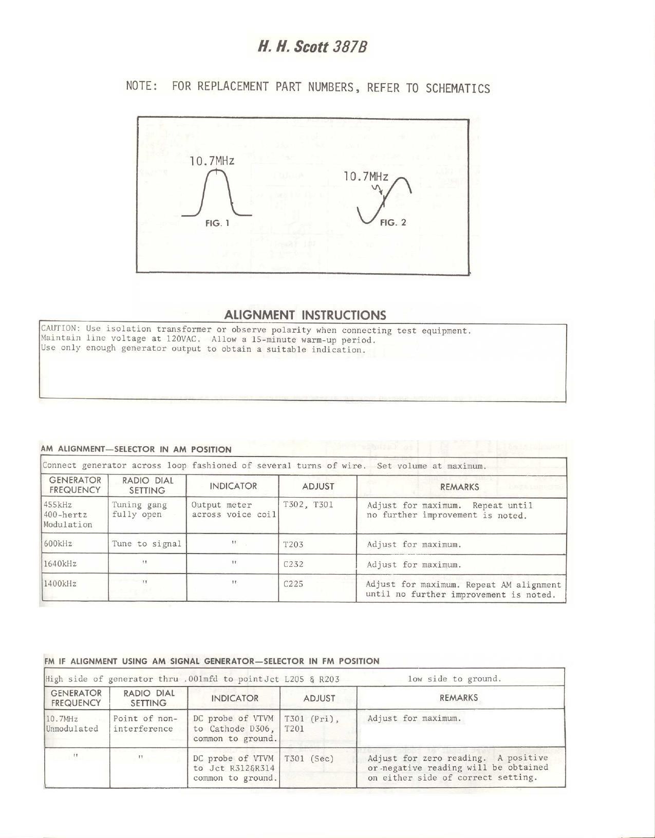 Scott 387B Service Manual