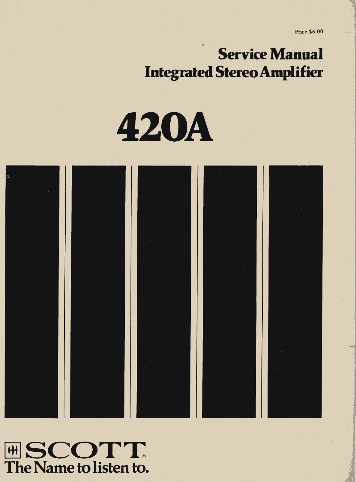 Scott 420A Service Manual