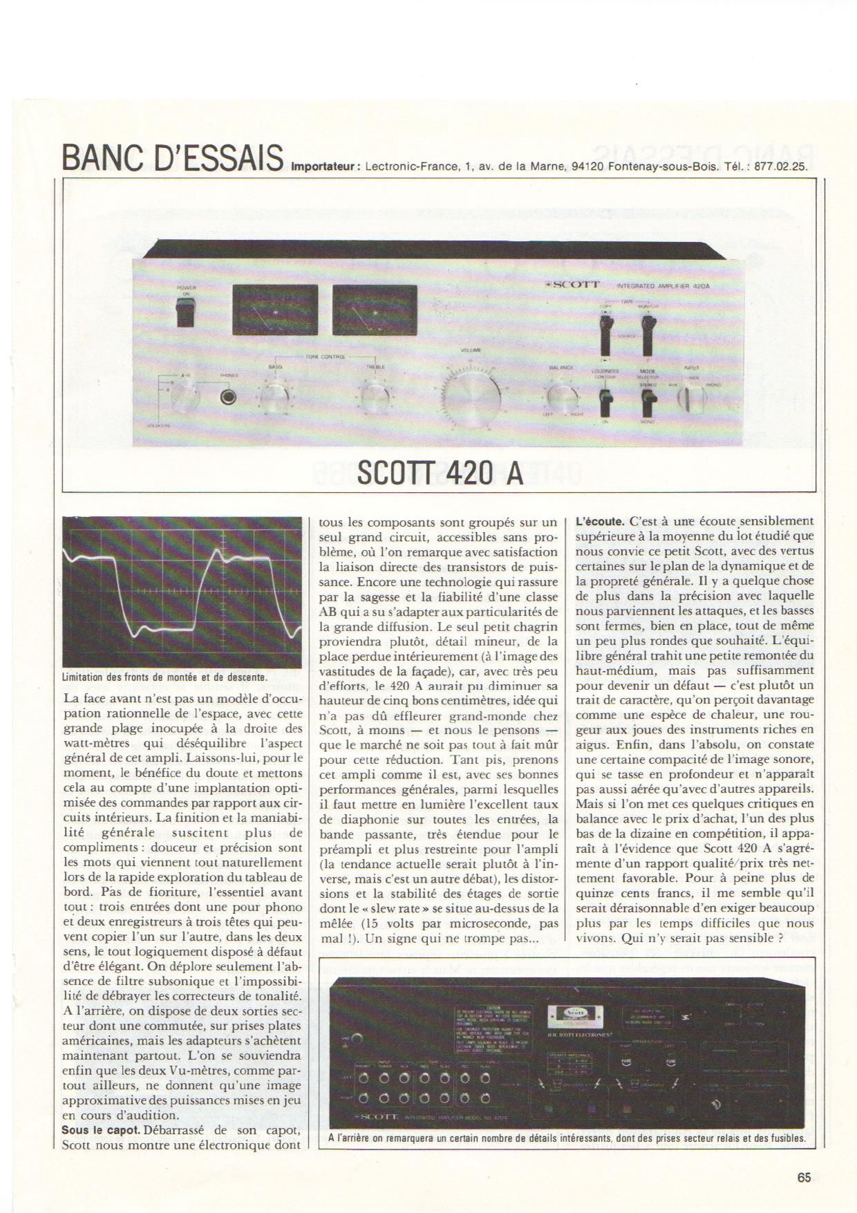 Scott 420A Test