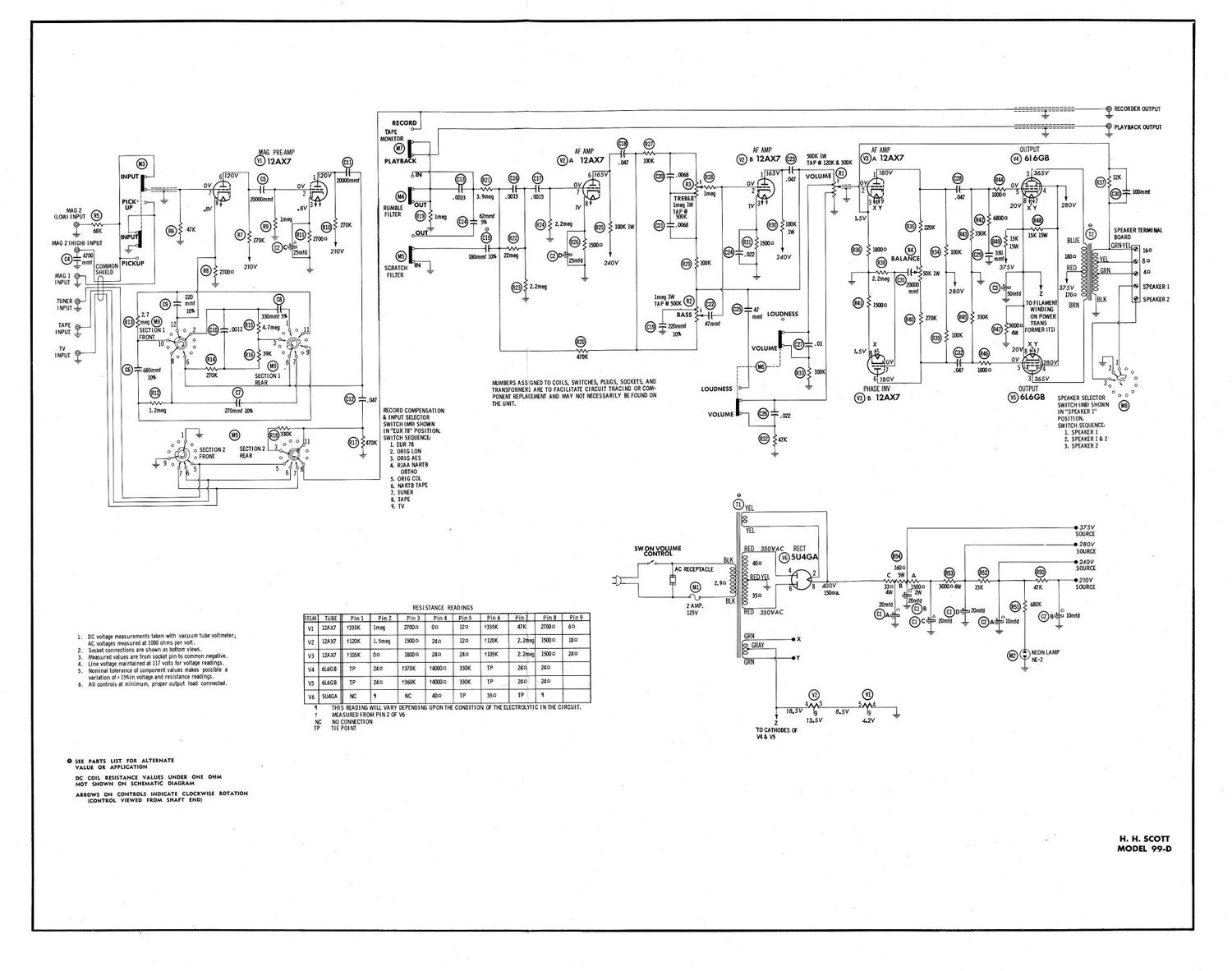 Scott 99D Schematic