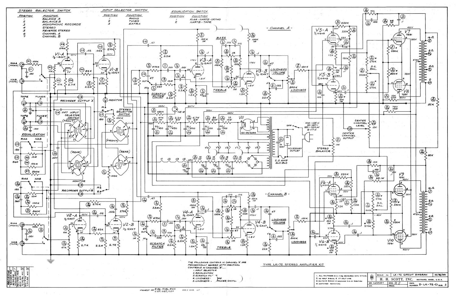 Scott LK 72 Schematic