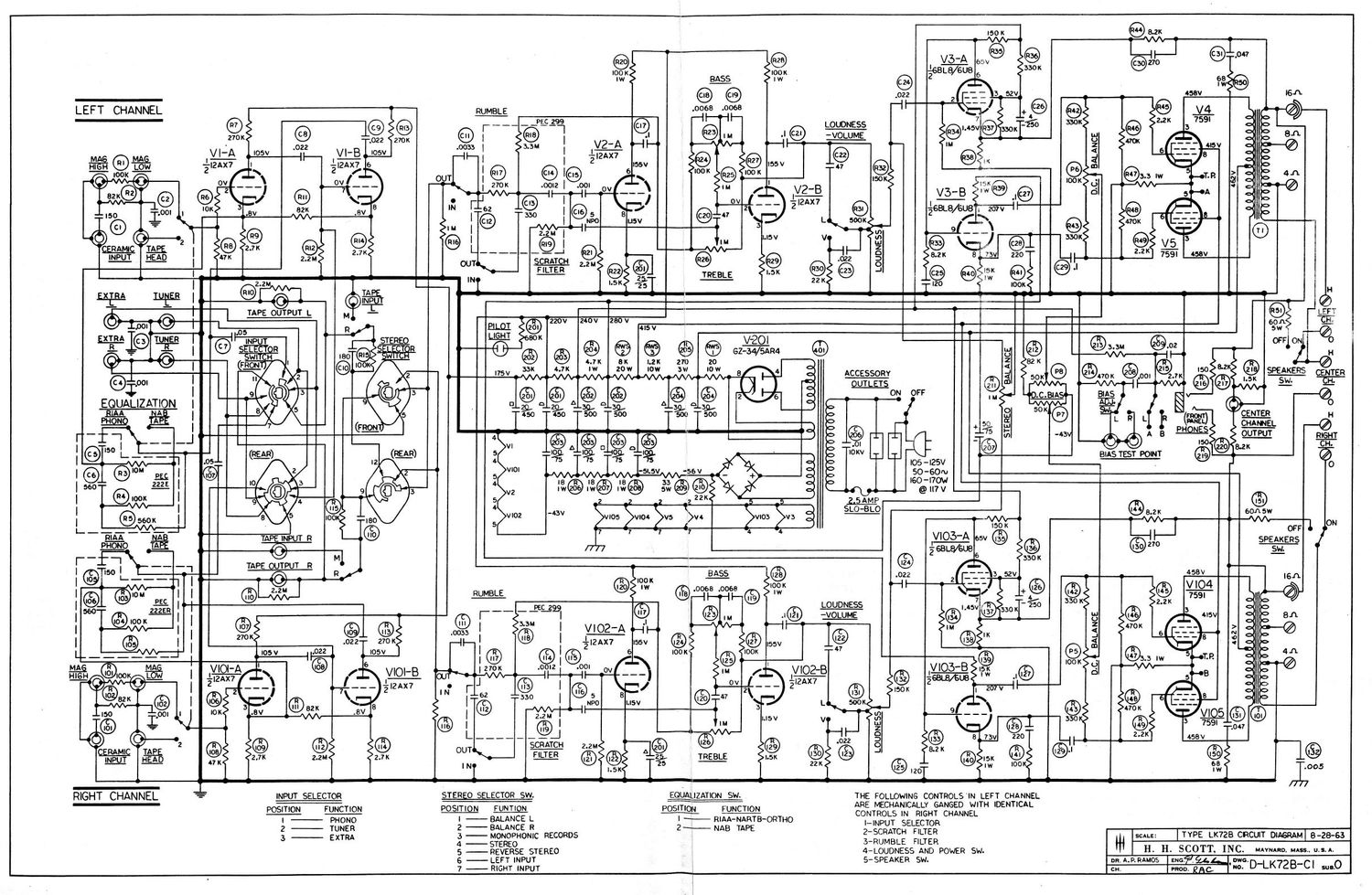 Scott LK 72B Schematic