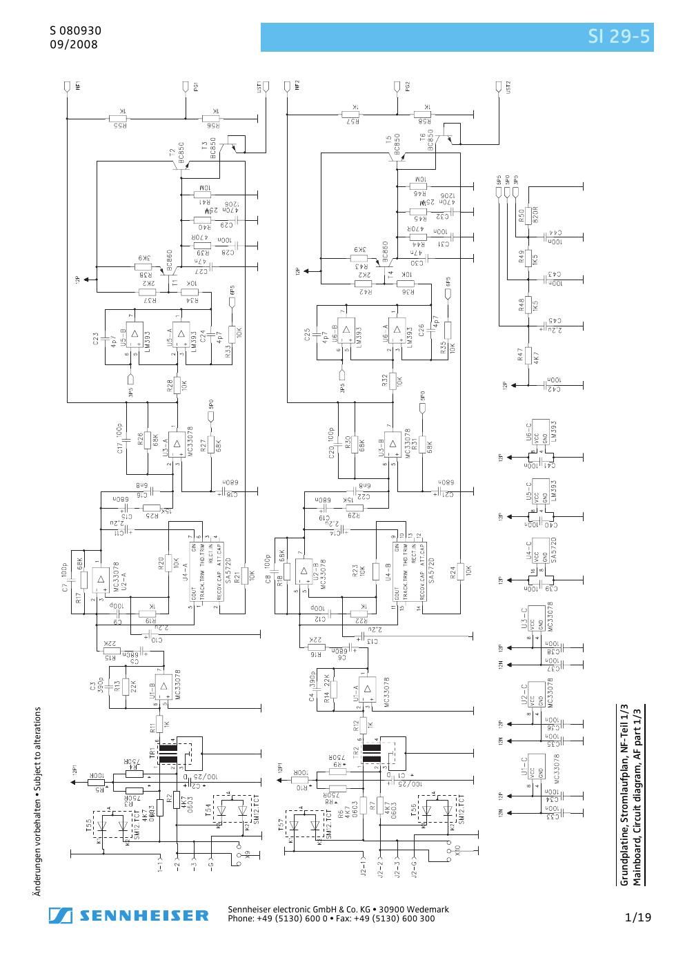 sennheiser si 29 5 modulator analog service manual